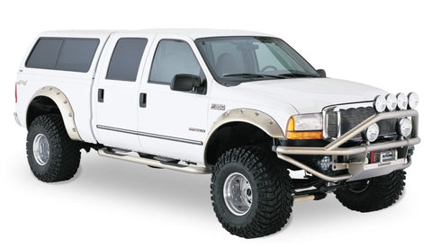 Bushwacker 99-07 Ford F-250 Super Duty Cutout Style Flares 2pc - Black - 20043-02