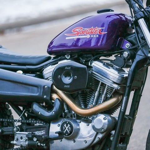 S&S Cycle Stealth Applications Tribute Air Cleaner Cover - Gloss Black - 170-0593
