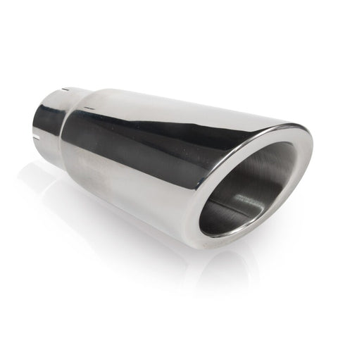 Stainless Works Double Wall 30 Deg Slash Cut Exhaust Tip 3in Body 2 1/2in ID - 790250