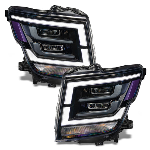 Oracle 21-22 Nissan Titan RGB+W Headlight DRL Upgrade - ColorSHIFT w/ RF Controller - 1463-330