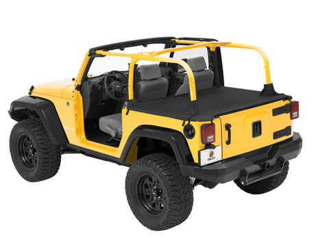 Bestop 07-18 Jeep Wrangler JK 2-Door Duster Deck Cover (Black Diamond) - 90033-35