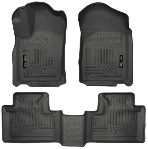 Husky Liners 11-13 Dodge Durango / 11-13 Jeep Grand Cherokee WeatherBeater Combo Black Floor Liners - 99051