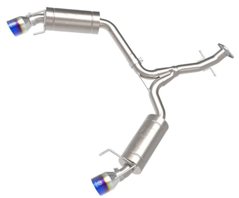 aFe POWER Takeda 06-13 Lexus IS250/IS350 SS Axle-Back Exhaust w/ Blue Flame Tips - 49-36055-L