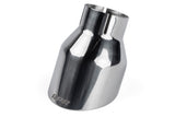 APR Single-Walled 4in Slash-Cut Tips - Polished Silver - Set of 2 - TPK0004