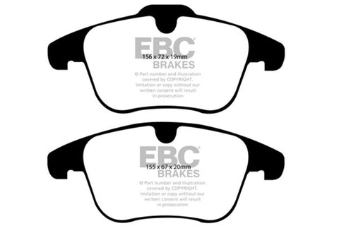 EBC 07-12 Land Rover LR2 3.2 Ultimax2 Front Brake Pads - UD1306