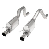Stainless Works 2006-13 Corvette C6ZO6/ZR1 3in Axleback Chambered Mufflers Dual 4in Rolled Edge Tips - ZO6CBC