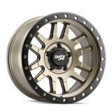 Dirty Life 9309 Canyon Pro 17x9/6x135 BP/0mm Offset/87.1mm Hub Satin Gold Wheel - Beadlock - 9309-7936MGD0