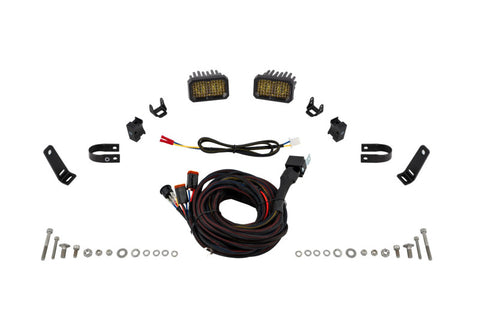Diode Dynamics Stage Series 1 1/4 In Roll Bar Chase Light Kit SSC2 Sport - Yellow (Pair) - DD7728