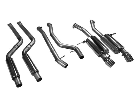 aFe MACHForce XP 11-12 BMW 335i L6-3.0L N55 E90/92 304SS 2.75in. Cat-Back Exhaust System - 49-36306