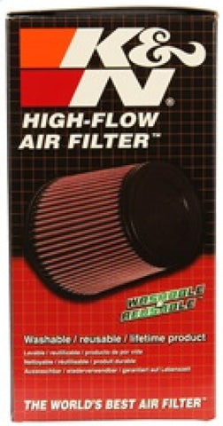 K&N Filter Universal Rubber Oval Straight 4.5in OL x 3.75in OW x 7in Height 20 Degree Angle - RU-1390