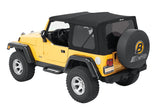 Bestop 97-06 Jeep Wrangler TJ Replace A-Top (Prem Blk Twill Tinted Windows No Door Skins ) - 79841-17