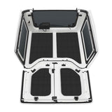 DEI 11-18 Jeep Wrangler JK 2-Door Boom Mat Complete Headliner Kit - 6 Piece - Black - 50285