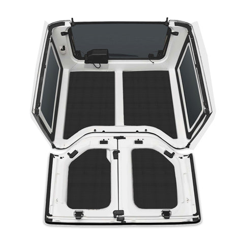 DEI 11-18 Jeep Wrangler JK 2-Door Boom Mat Complete Headliner Kit - 6 Piece - Black - 50285