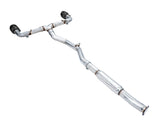 AWE Tuning Subaru BRZ / Toyota GR86 / Toyota 86 Track Edition Cat-Back Exhaust- Diamond Black Tips - 3020-33279