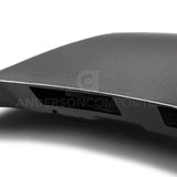 Anderson Composites 2018 Ford Mustang Double Sided Type-CJ 4in Carbon Fiber Cowl Hood - AC-HD18FDMU-CJ-DS