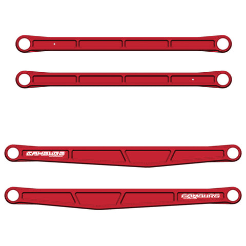 Camburg Ford Raptor 21-23 KINETIK Series Rear Billet Trailing Arm Kit (Red) - CAM-120033-RED
