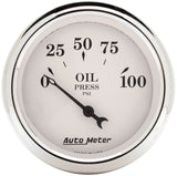 Autometer Old Tyme White 5 Piece Kit (MPH/FUEL/OILP/WTMP/BAT) 59-60 Chevy Car Direct-Fit Dash Kit - 7034-OTW