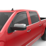 EGR 14+ Chev Silverado/GMC Sierra Crw Cab In-Channel Window Visors - Set of 4 - Matte (571775) - 571775