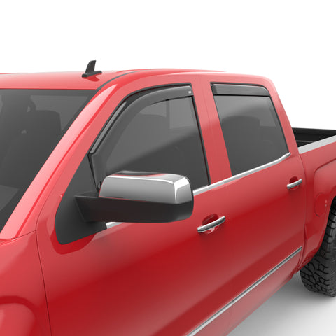 EGR 14+ Chev Silverado/GMC Sierra Crw Cab In-Channel Window Visors - Set of 4 (571771) - 571771