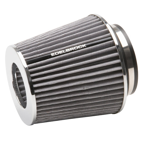 Edelbrock Pro-Flo Universal White Medium Conical Air Filter with 3/3.5/4in Inlet - 43642