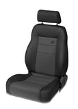 Bestop 76-86 Jeep Cj7 Front Driver Side Trailmax II Pro Seat (Center Fabric Insert Black Denim) - 39461-15