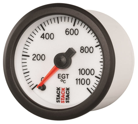 Autometer Stack 52mm 0-1100 Deg C Pro Stepper Motor Exhaust Gas Temp Gauge - White - ST3363