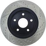 StopTech 04-06 Dodge Durango / 02-10 Ram 1500 (exc Mega Cab) Front Right Slotted & Drilled Rotor - 127.67053R