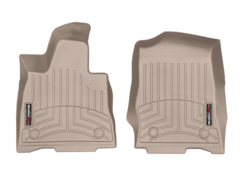 WeatherTech 2020+ Lincoln Aviator Front FloorLiner - Tan - 4515761