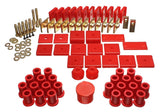 Energy Suspension 64-78 Toyota FJ40 Land Cruiser Red Hyper-Flex Master Bushing Set - 8.18105R