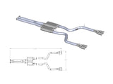 aFe MACHForce XP Exhausts Cat-Back SS-409 EXH CB Dodge Challenger 09 V8-5.7L - 49-42017