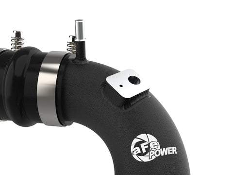 aFe Power 21-22 Ford Bronco L4-2.3L (t) BladeRunner 3in Aluminum Cold Charge Pipe Black - 46-20579-B
