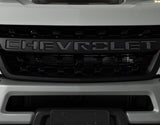 Putco 19-20 Chevy Silverado LD - Grille Letters - Black Platinum Chevrolet Letters - 55552BPGM