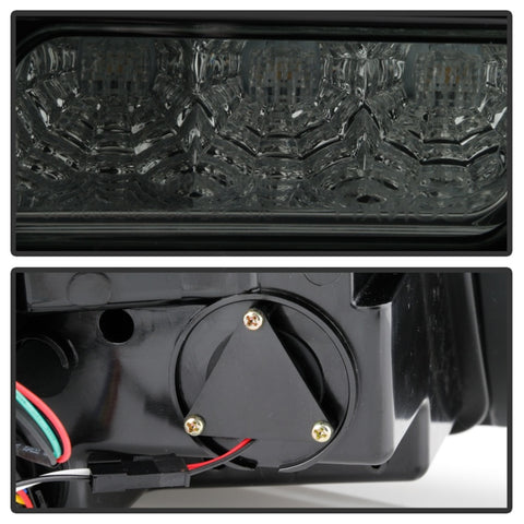 Spyder 10-12 Ford Mustang Light Bar Seq Turn Signal LED Tail Lights - Smoke ALT-YD-FM10-LED-SM - 5085115