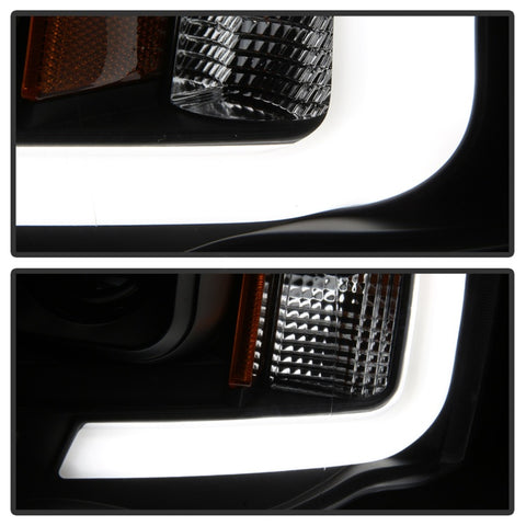 Spyder 02-05 Dodge Ram 1500 Light Bar Projector Headlights - Black (PRO-YD-DR02V2-LB-BK) - 5084606