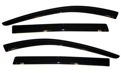 AVS 2010 Lincoln MKT Ventvisor Outside Mount Window Deflectors 4pc - Smoke - 94246