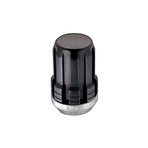 McGard SplineDrive Lug Nut (Cone Seat) M12X1.25 / 1.24in. Length (4-Pack) - Black (Req. Tool) - 65354BK