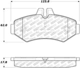 StopTech 02-11 Mercedes G500 Street Select Rear Brake Pads - 305.09280