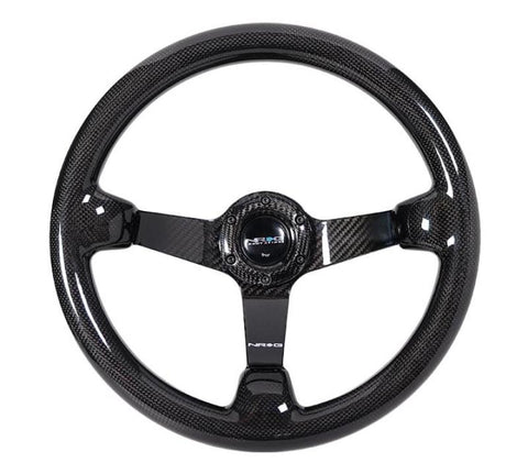NRG Forged Carbon Fiber Steering Wheel (350mm / 3in. Deep) - ST-036FC