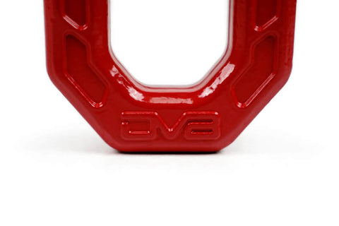 DV8 Offroad Elite Series D-Ring Shackles - Pair (Red) - UNSK-01RD