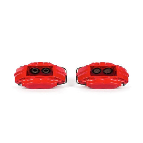 Power Stop 10-15 Chevrolet Camaro Front Red Calipers w/o Brackets - Pair - S5284