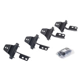Go Rhino 07-18 Jeep Wrangler JK 2DR Mounting Brackets (V-Series V3/RB10 Slim/RB20 Slim) - Tex. Blk - 6949266