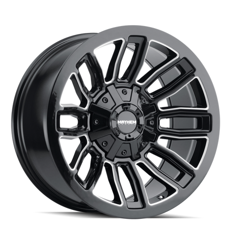 Mayhem 8108 Decoy 20x9 / 6x135 BP / 18mm Offset / 106mm Hub Black w/ Milled Spokes Wheel - 8108-2937BM18