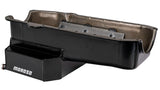 Moroso Pre-80 Chevrolet Small Block (w/2 Pc Seal) Road Race Wet Sump 7qt 7.5in Steel Oil Pan - Black - 21813