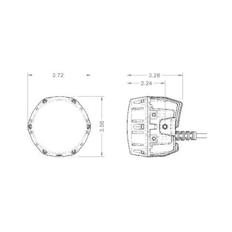 ARB NACHO Quatro Combo 4in. Offroad LED Light - Pair - PM411