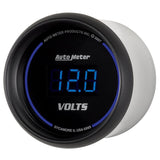 Autometer Cobalt Digital 52.4mm Black Voltmeter - 6993