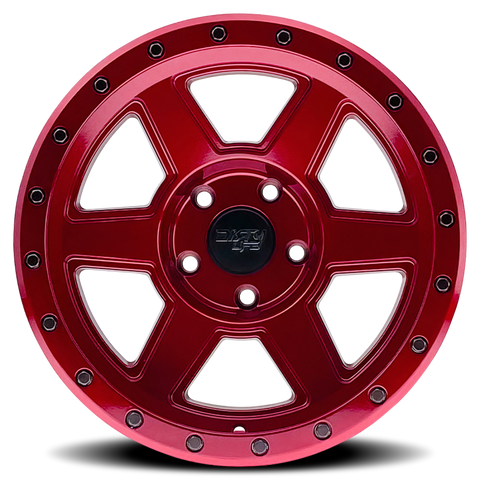 Dirty Life 9315 Compound 17x9 / 5x127 BP / -12mm Offset / 78.1mm Hub Crimson Candy Red Wheel - 9315-7973R12