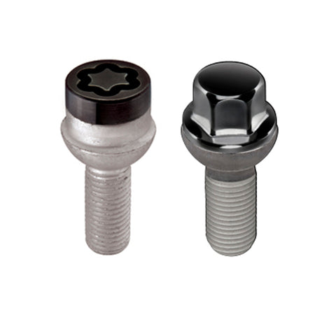 McGard 5 Lug Hex Install Kit w/Locks (Radius Seat Bolt) M14X1.5 / 17mm Hex / 26.3mm Shank L. - Black - 68018BK