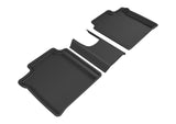 3D MAXpider 2014-2019 Nissan Versa Note Kagu 2nd Row Floormats - Black - L1NS08721509