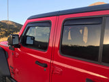 EGR 2018 jeep Wrangler JL SlimLine In-Channel WindowVisors Set of 4 - Dark Smoke - 575251