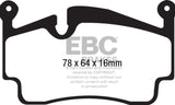 EBC 05-09 Porsche 911 (997) (Cast Iron Rotor only) 3.6 Carrera 2 Sport Bluestuff Rear Brake Pads - DP52216NDX